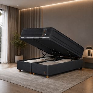 Cama Ba&uacute;l Mons Sauvage / 2 Plazas / Base Dividida