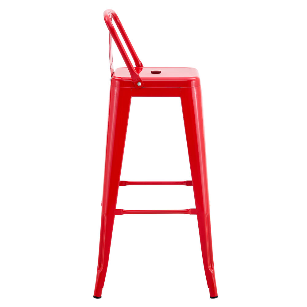 Silla Alta Metal Rojo image number 2.0