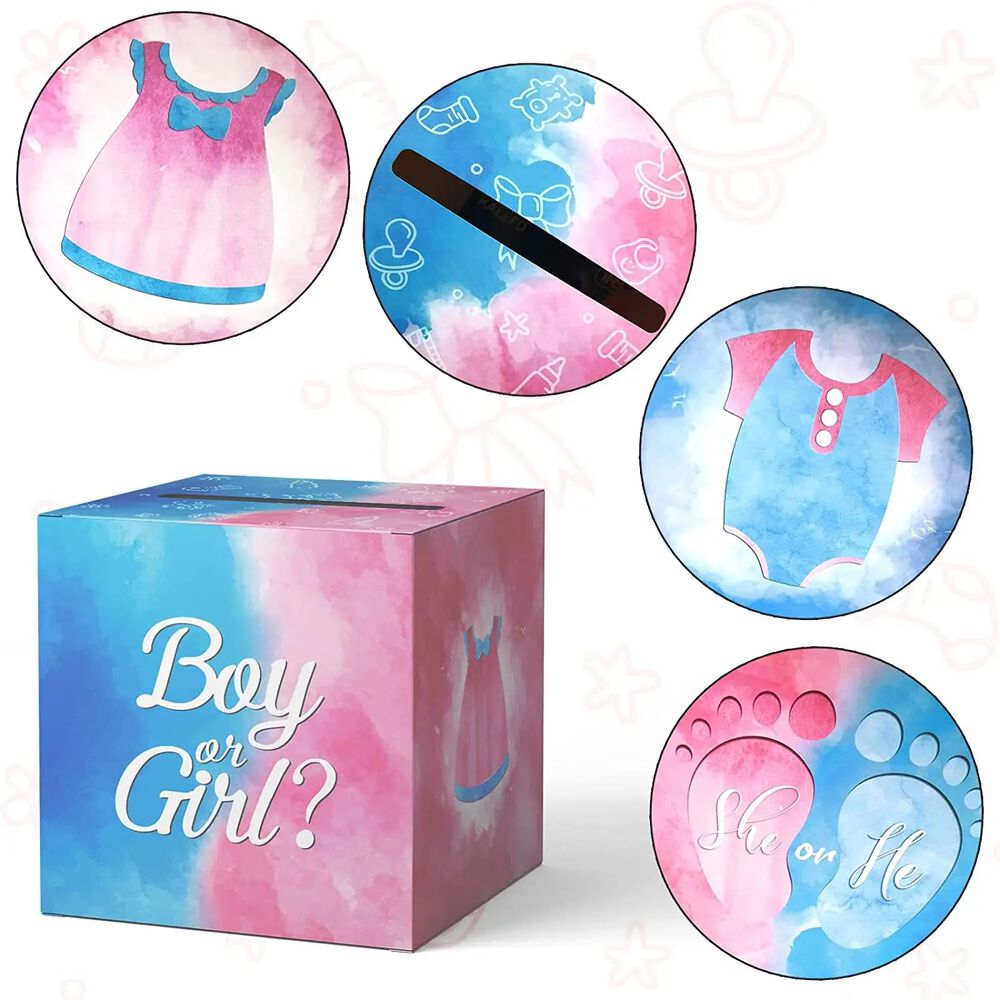 Caja Para Revelar Género Juegos De Votación Baby Shower image number 0.0