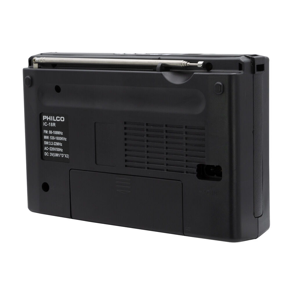 Radio Am / Fm Multibandas Recargable A Pilas Y Corriente 18r image number 2.0