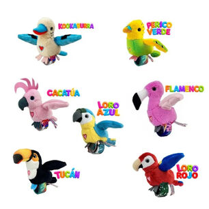 Peluche Repite Canta Aletea Happy Yappers Perico Verde