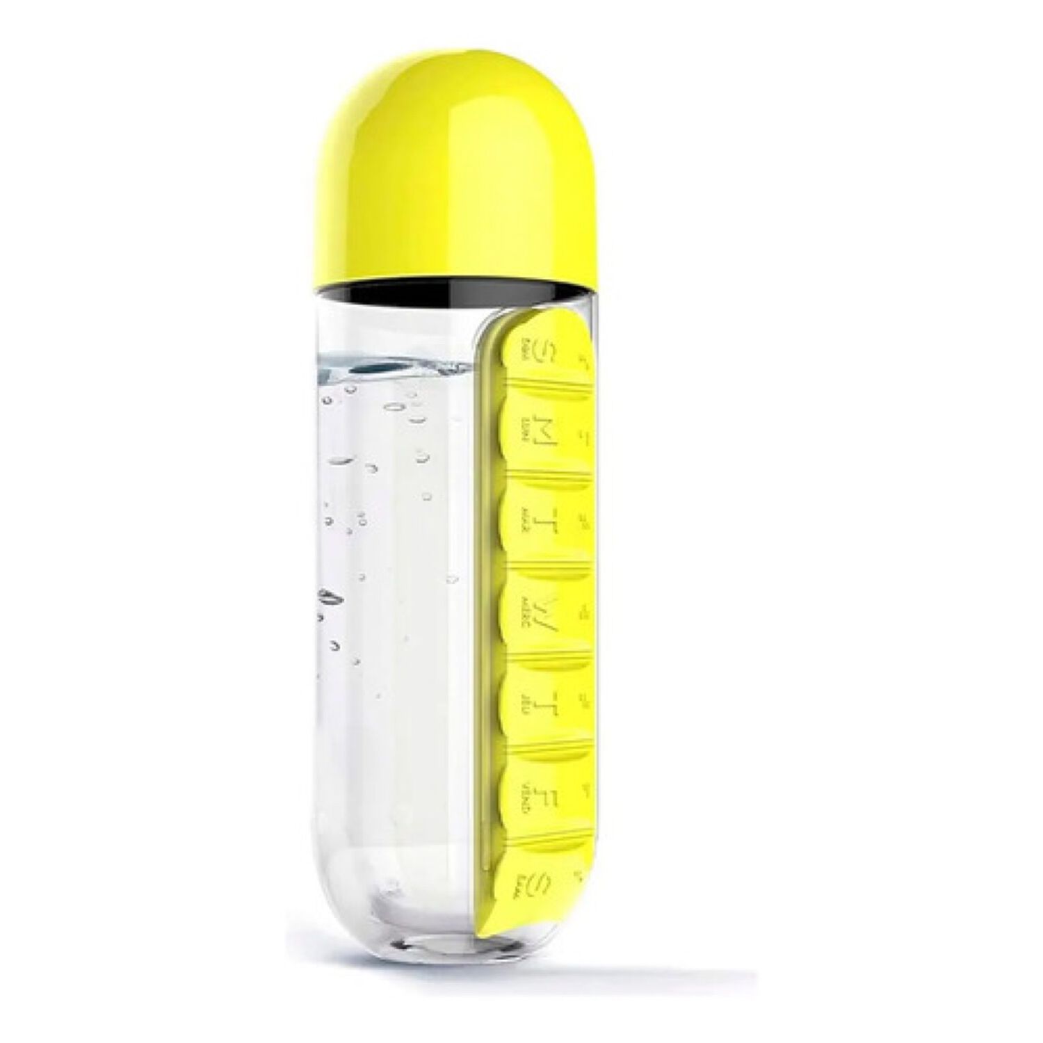 Botella De Agua 600ml + Pastillero Semanal De Pastillas Oneder image number 0.0