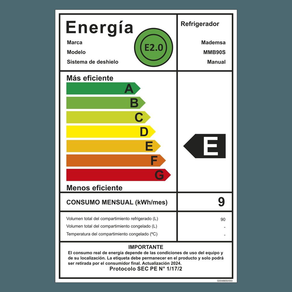 Frigobar 90l Fr&iacute;o Directo Con Llave Y Luz Led Mmb90s Silver image number 12.0