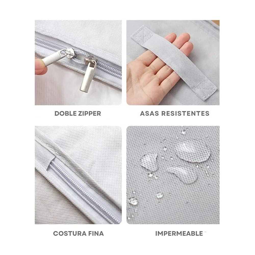 Set 3 Bolsas De Mano Equipaje Ropa Resistente image number 3.0