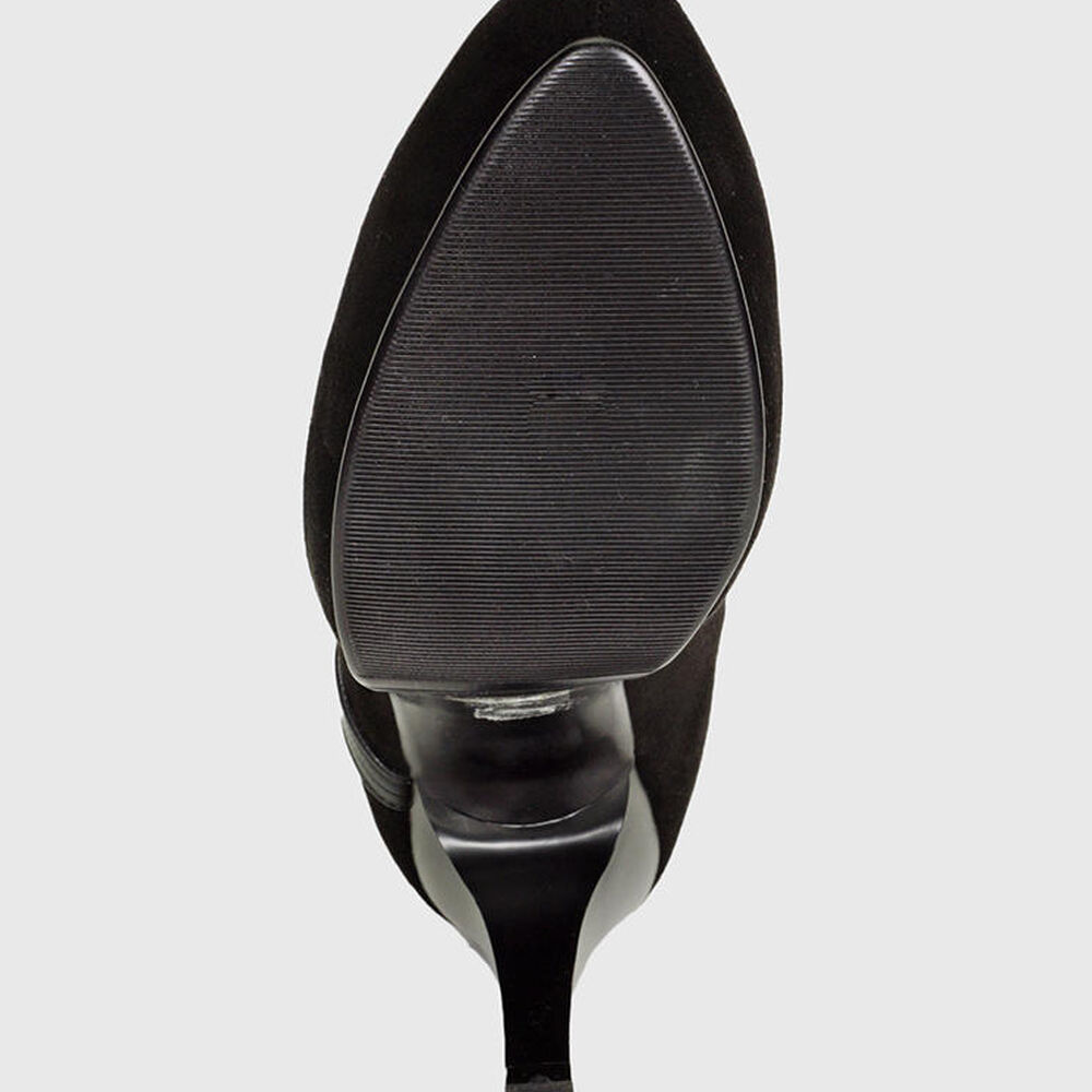 Botín Ileana Negro Suede image number 6.0