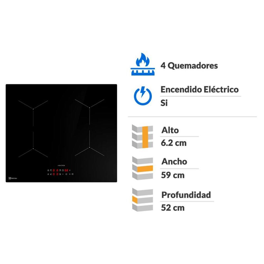 Encimera Electrica Electrolux Ie4tw 4 Quemadores image number 1.0