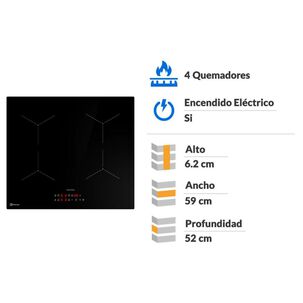 Encimera Electrica Electrolux Ie4tw 4 Quemadores