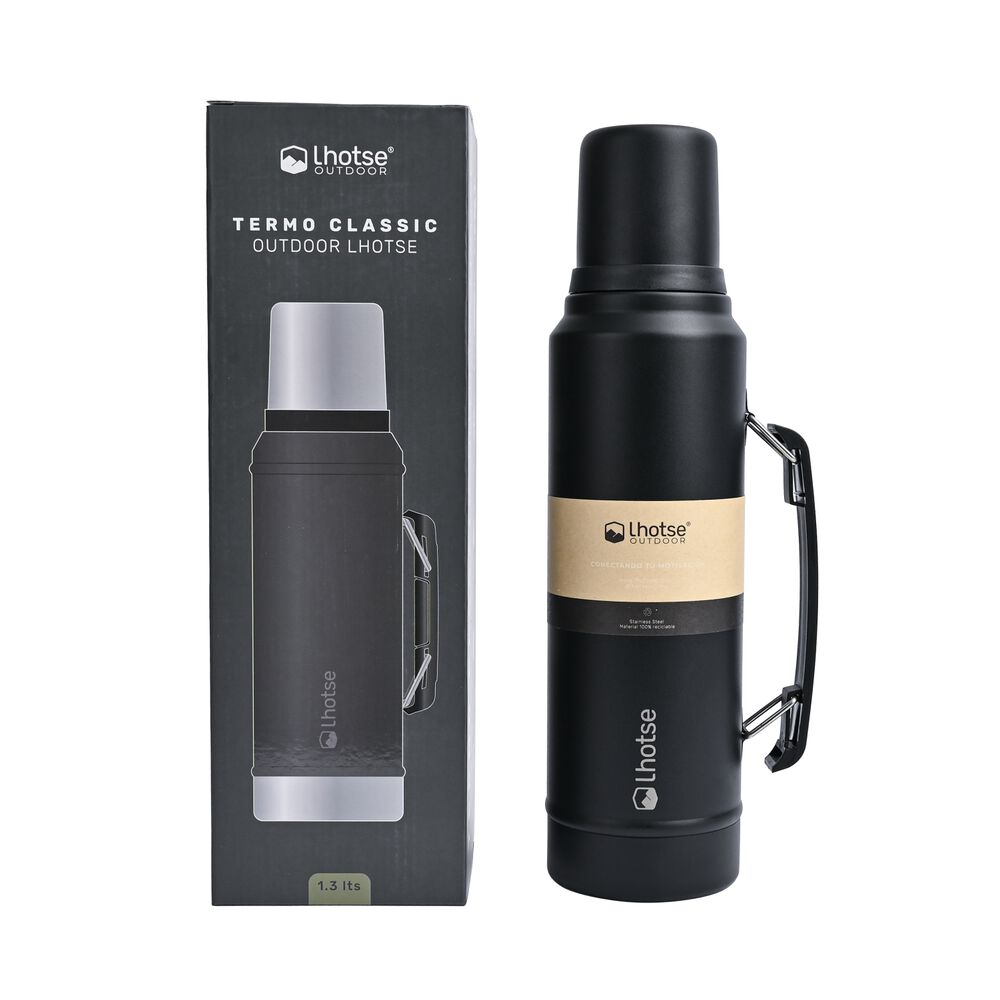 Termo Liquido Acero Inoxidable Classic 1,3 Lts Lhotse Black image number 5.0