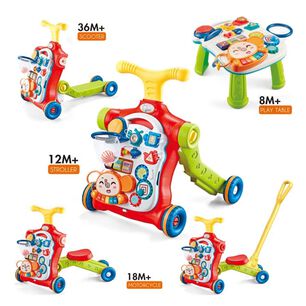 Andador De Aprendizaje Plegable Musical 5 En 1 Para Beb&eacute;s