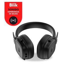 Audifonos Bluetooth Overear Acolchados Negro Feel250 Blik