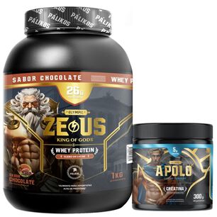 Pack Guerrero 1 Kg / Zeus 1kg (chocolate) + Creatina Apolo 300 G