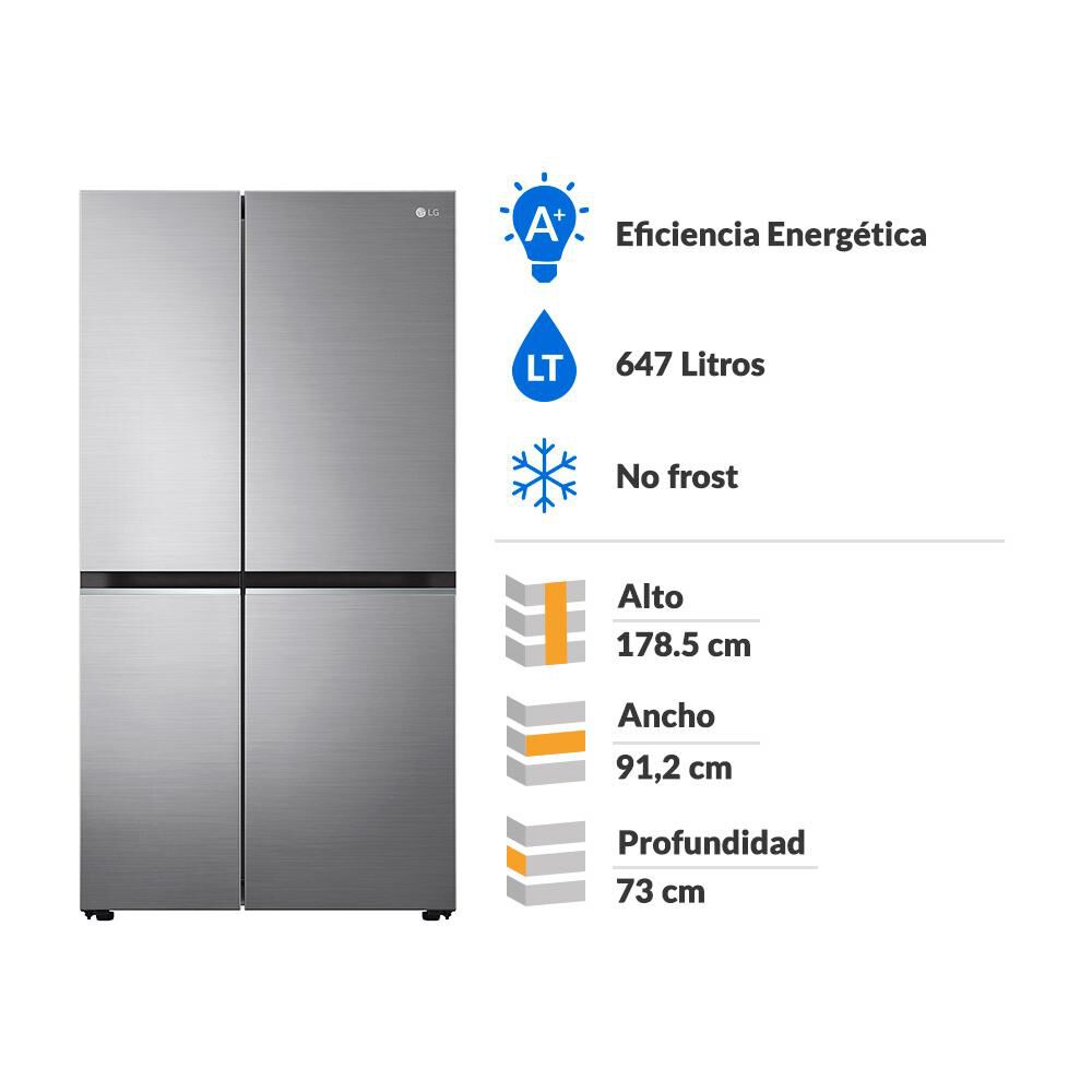 Refrigerador Side by Side LG GS66MPP / No Frost / 647 Litros / A+ image number 1.0