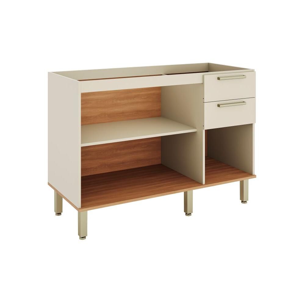 Mueble De Cocina Roca Base De Cocina Casta&ntilde;a Modular / 2 Puertas / 3 Cajones image number 3.0