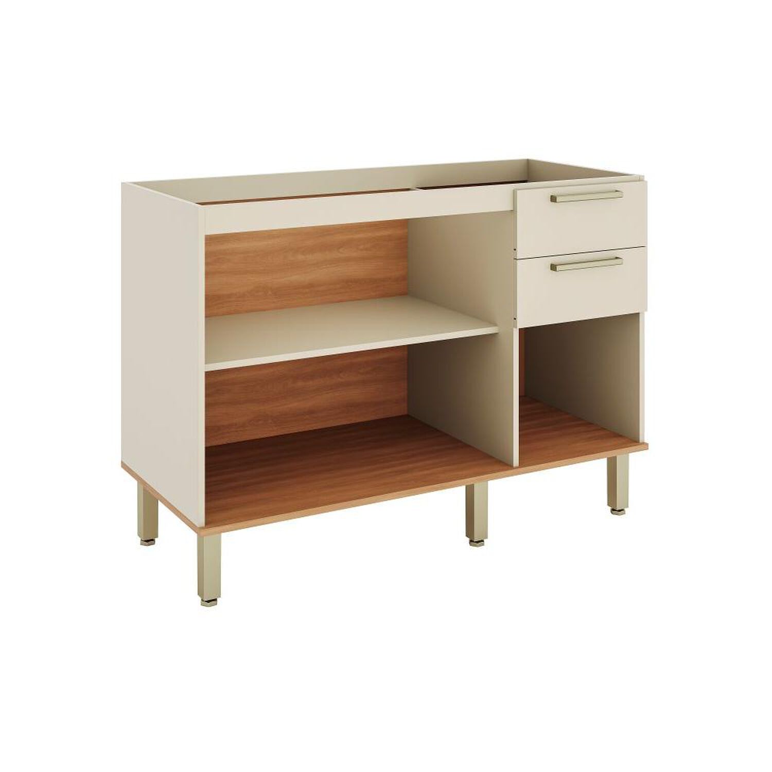 Mueble De Cocina Roca Base De Cocina Casta&ntilde;a Modular / 2 Puertas / 3 Cajones image number 3.0