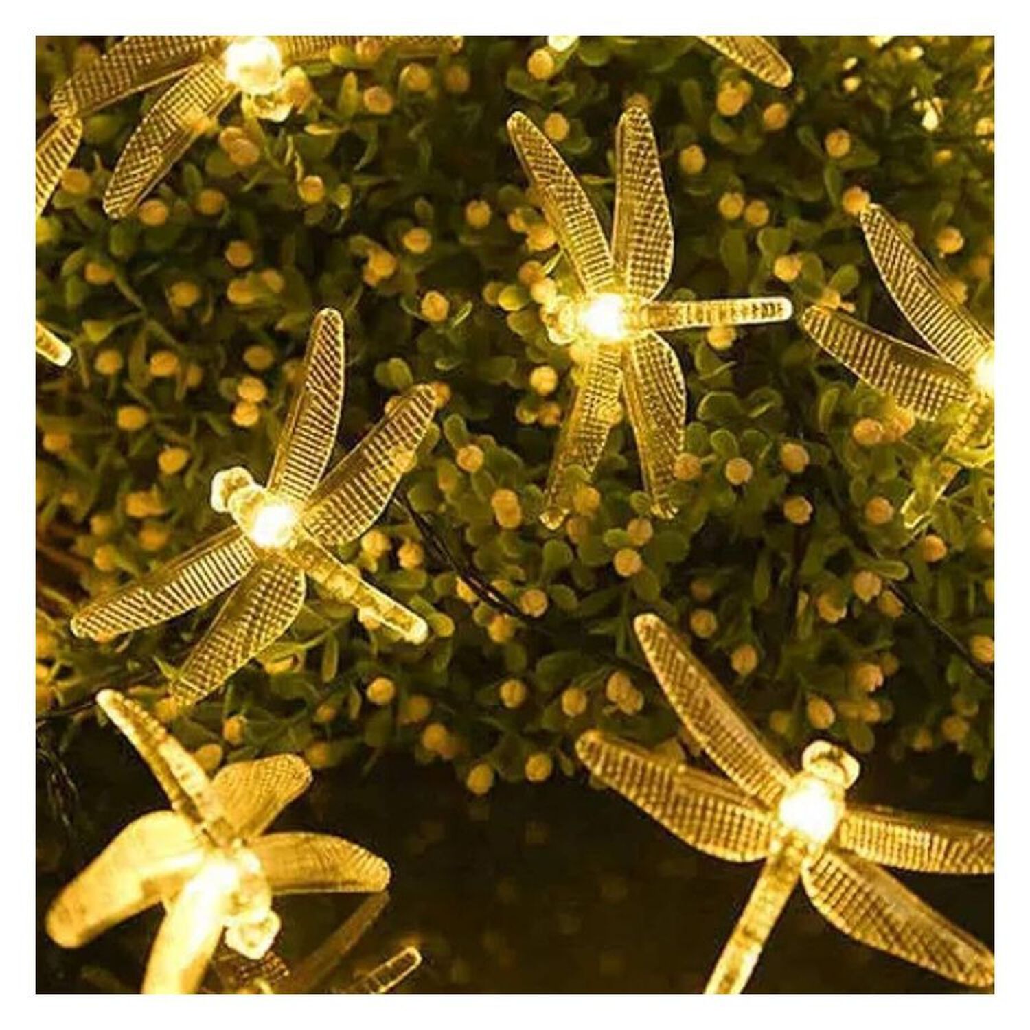 Luces Solares Lib&eacute;lula Guirnalda Exterior Navidad Led C&aacute;lido image number 4.0