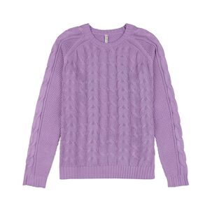 Sweater Trenzado Manga Larga Cuello Redondo Mujer Freedom