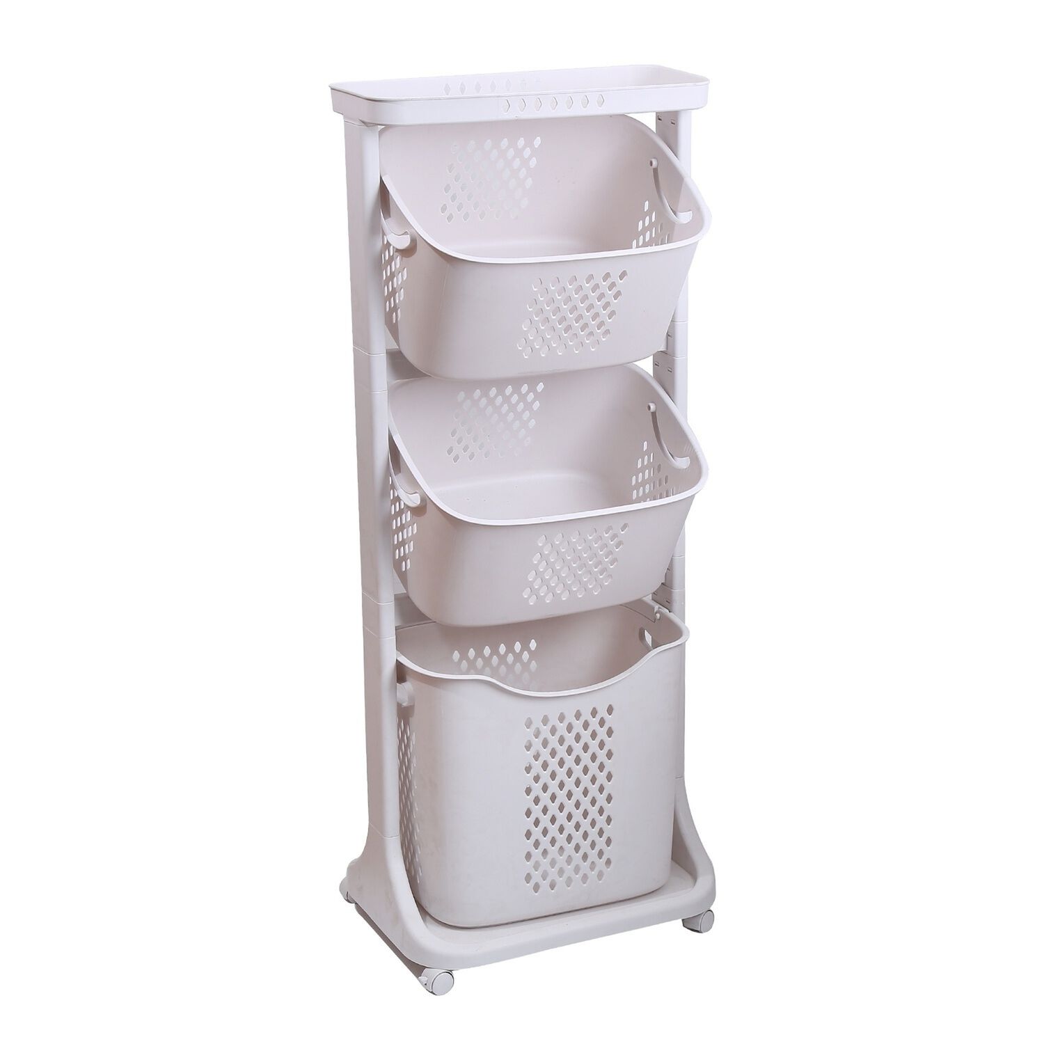 Organizador 3 Repisas Blanco Con Ruedas image number 0.0