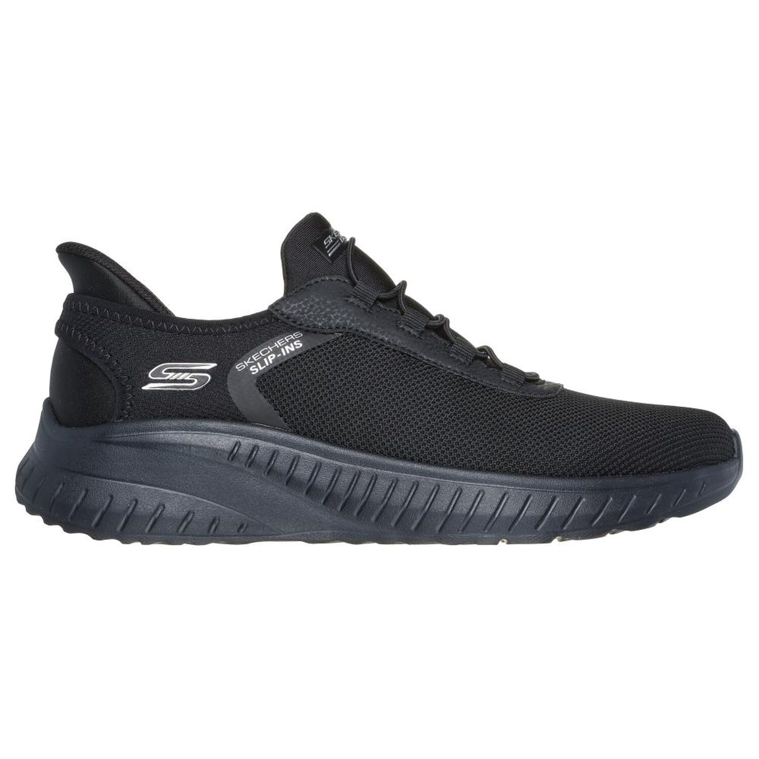Zapatilla Urbana Hombre Skechers Bobs Squad Chaos Negro image number 1.0