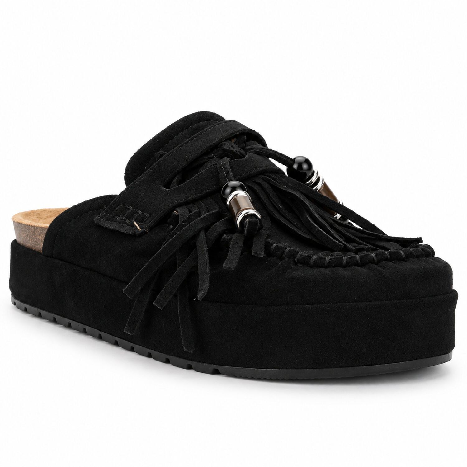 Sandalia Negro Mujer Casual Chalada Risco image number 2.0