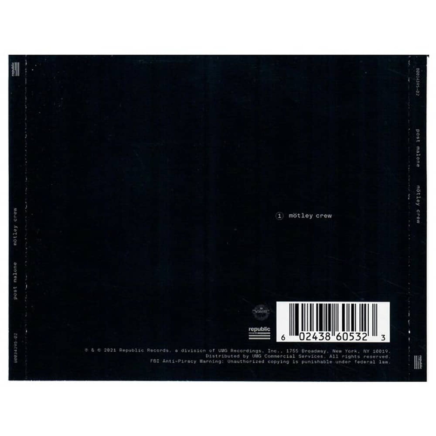 Post Malone - Motley Crew | Cd Single image number 1.0