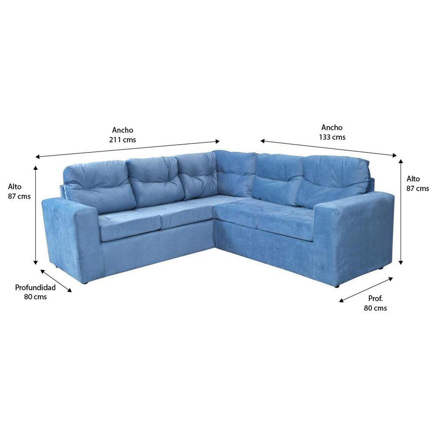 Sofa Seccional Casaideal 2P Lyon Felp / 5 Cuerpos image number 7.0