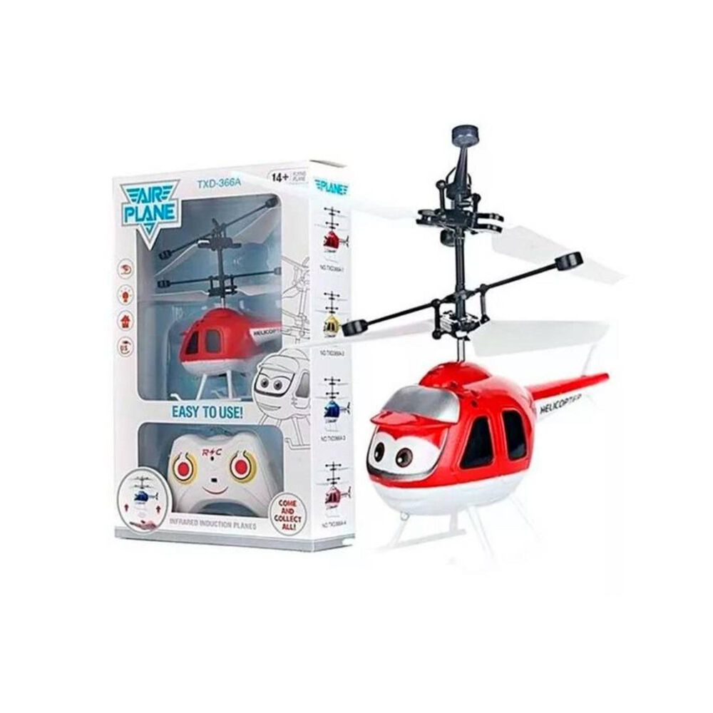 Juguete Helicoptero Volador A Control Remoto Rojo image number 1.0