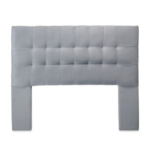 Respaldo Alicante Con Patas Felpa King Gris