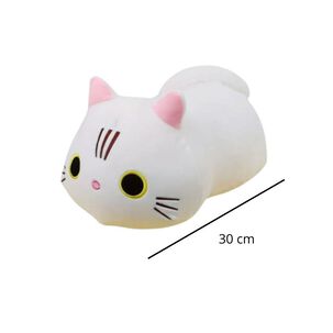 Almohada De Peluche Gato Kawaii 30cm