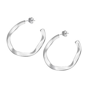 Aros Lp3187-4/2 Lotus Silver Mujer Hoops