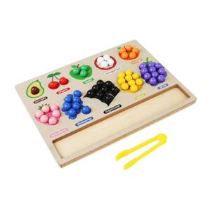 Juguete Tablero Clasificacion Y Frutas De Madera Infantil