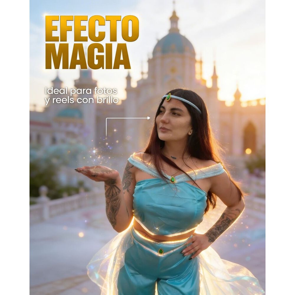 Disfraz Princesa Jasmine Jazmin Aladd&iacute;n Cosplay image number 3.0