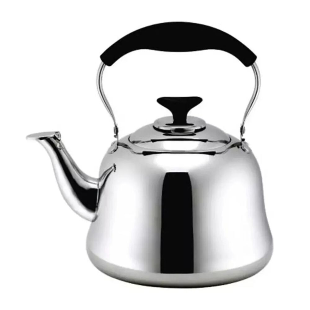 Tetera De Acero Inoxidable Cuello De Cisne De 5 Litros Color Plateado image number 0.0