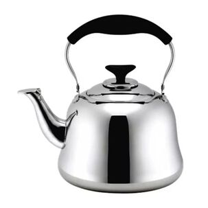 Tetera De Acero Inoxidable Cuello De Cisne De 5 Litros Color Plateado