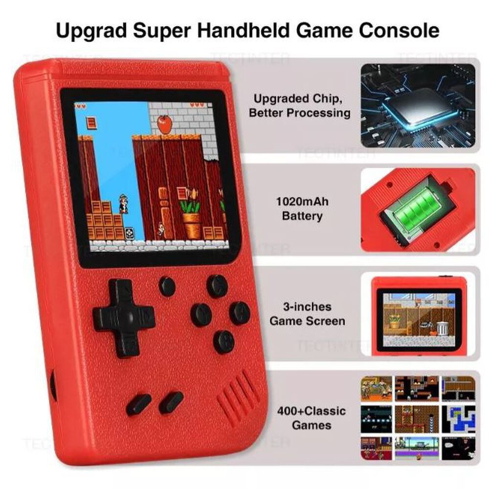 Mini Consola Video Juegos Portatil Retro 400 Juegos Sup Plus image number 2.0