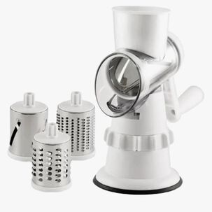 Rallador Manual Multifuncional 3 En 1 Color Blanco