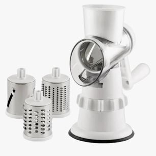 Rallador Manual Multifuncional 3 En 1 Color Blanco