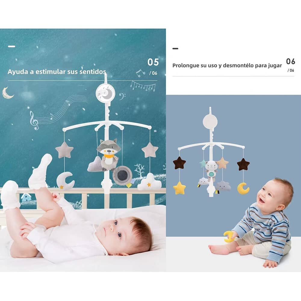 M&oacute;vil Musical 360&deg; Con Caja Lubabycas Osito image number 6.0