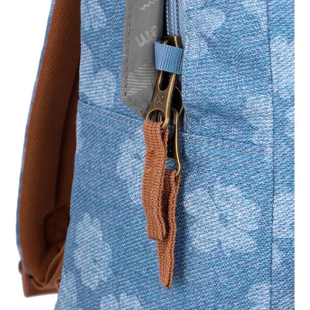 Mochila Notebook Xtrem Pop 6xt Denim Flores Azul 15" image number 1.0