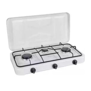 Encimera Con Tapa A Gas 3 Hornillas