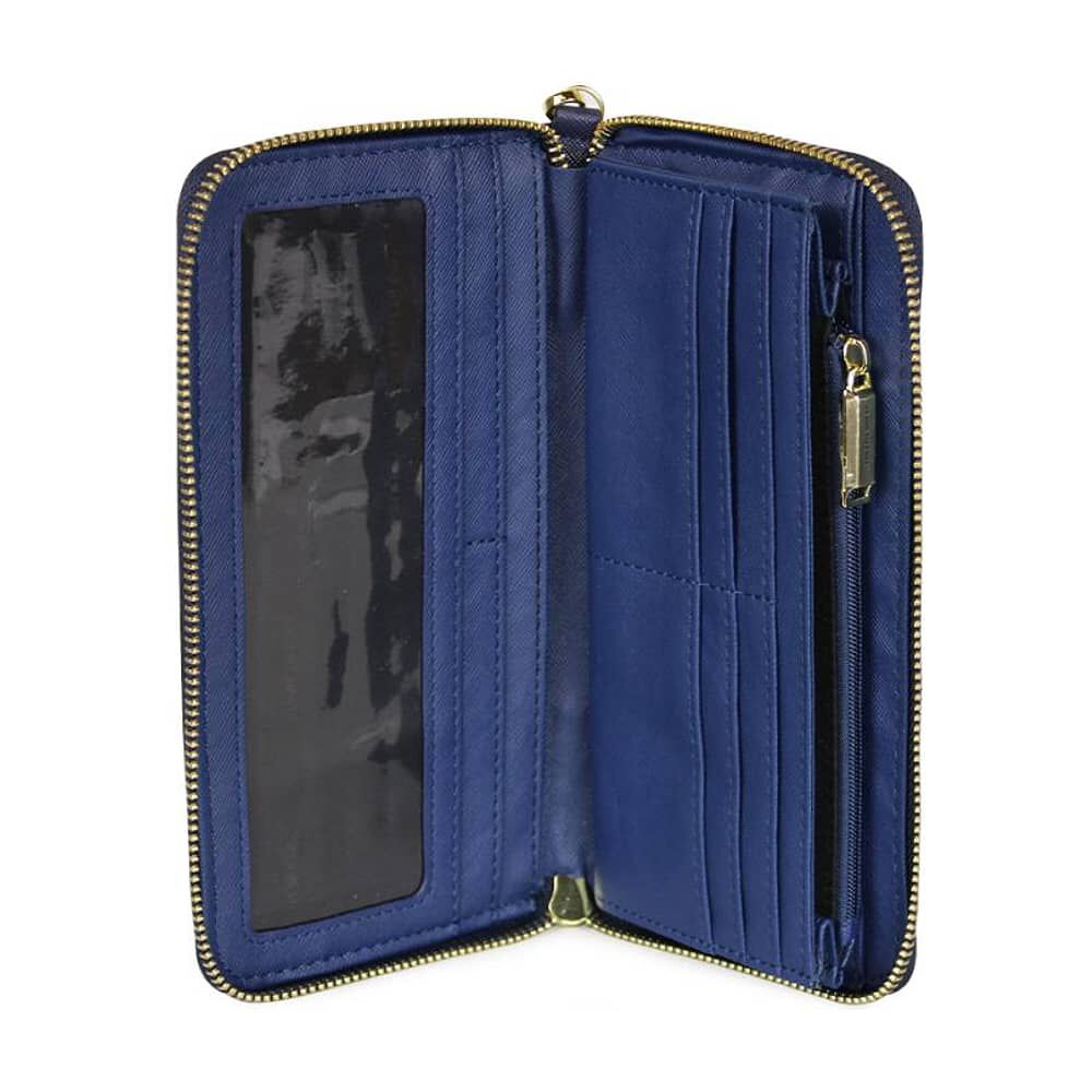 2 Billeteras De Mujer Jaeda Negra Y Azul Kenneth Cole image number 4.0