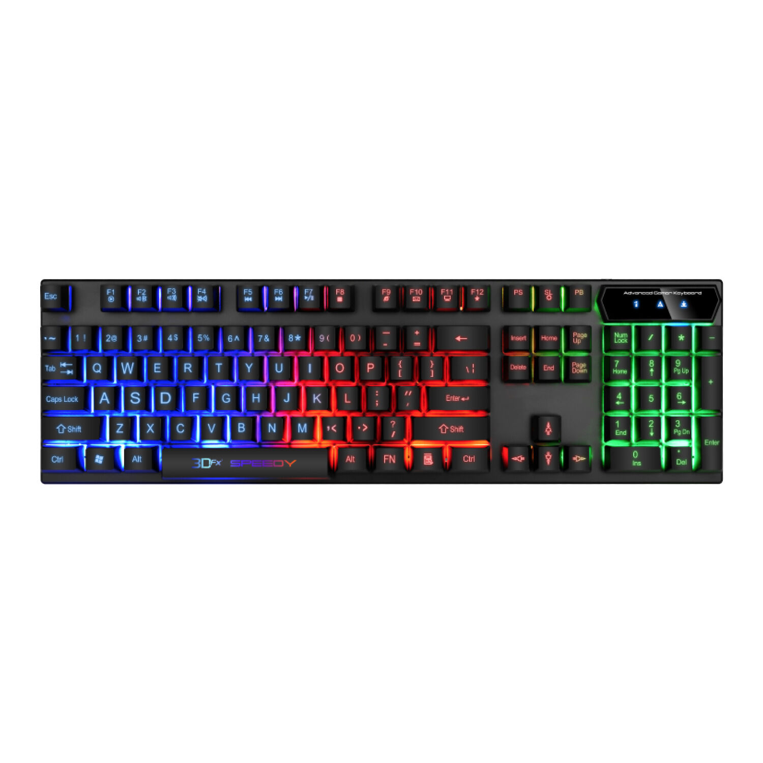 Teclado Gamer Pc Retroiluminaci&oacute;n Speedy - Ps image number 0.0