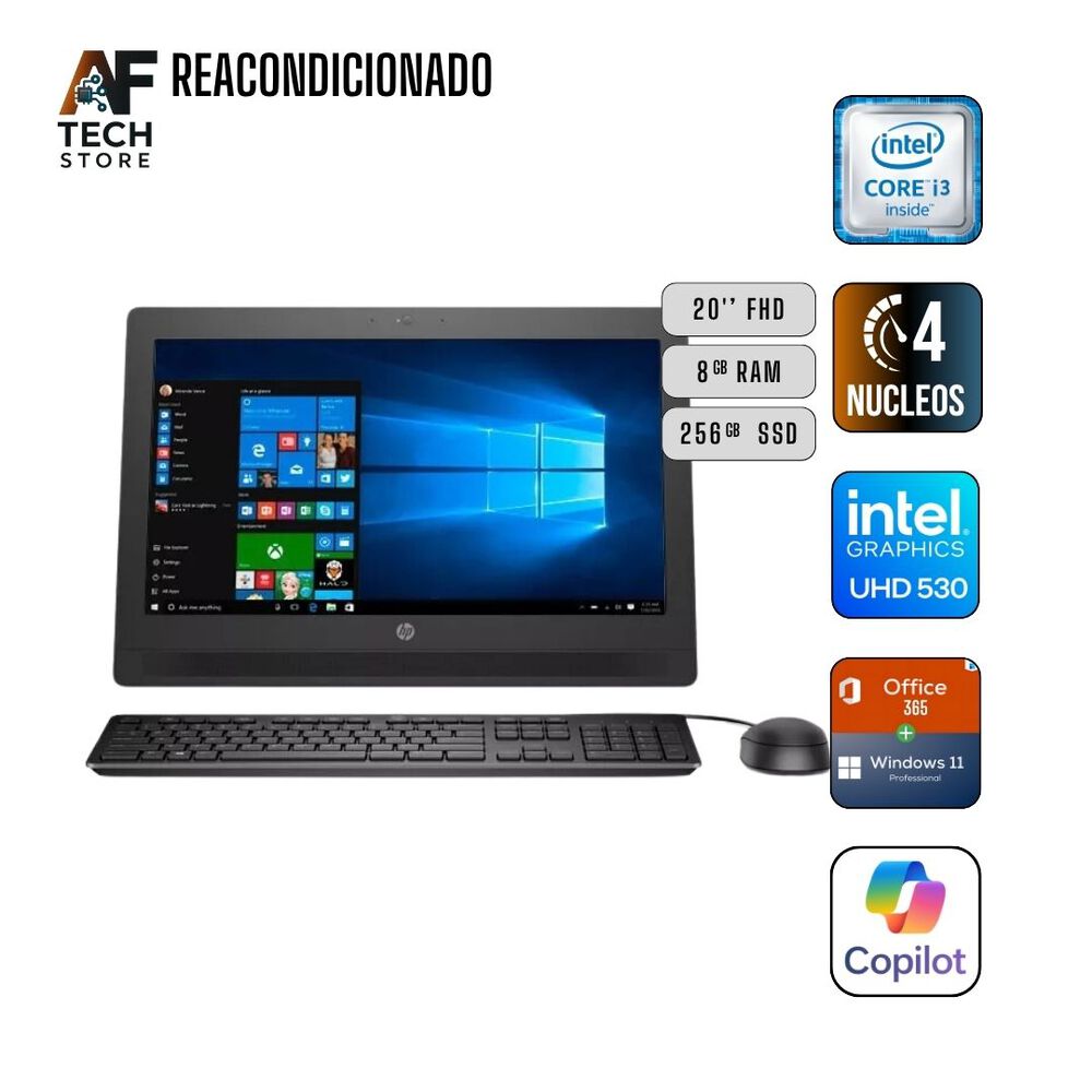 Aio Hp 400 G2 I3 6th 8gb 256gb - Win11+office - Reacondicionado Profesional image number 0.0