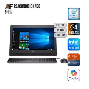 Aio Hp 400 G2 I3 6th 8gb 256gb - Win11+office - Reacondicionado Profesional