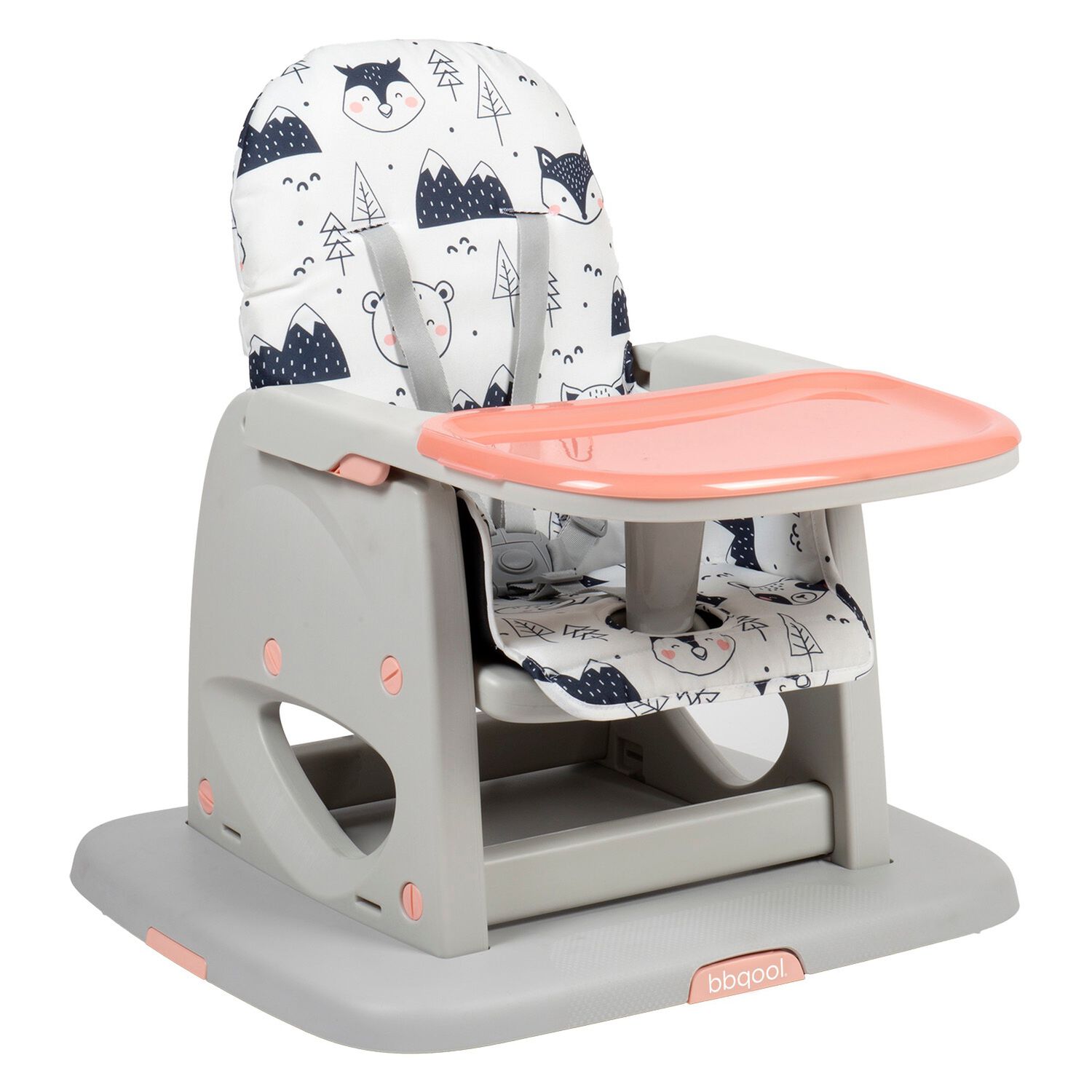 Silla De Comer Escritorio Foodzy 4-in-1 Rosado image number 4.0
