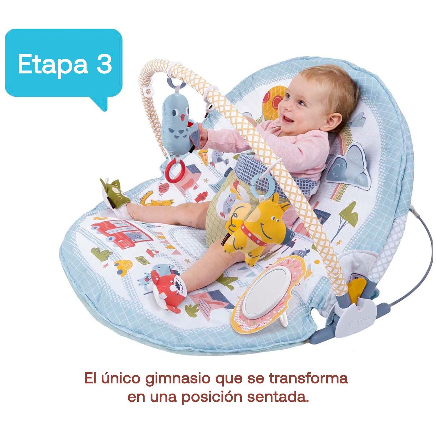 Gimnasio Interactivo Beb&eacute;s Urban Gymotion Lay To Sit-up Play Yookidoo image number 3.0