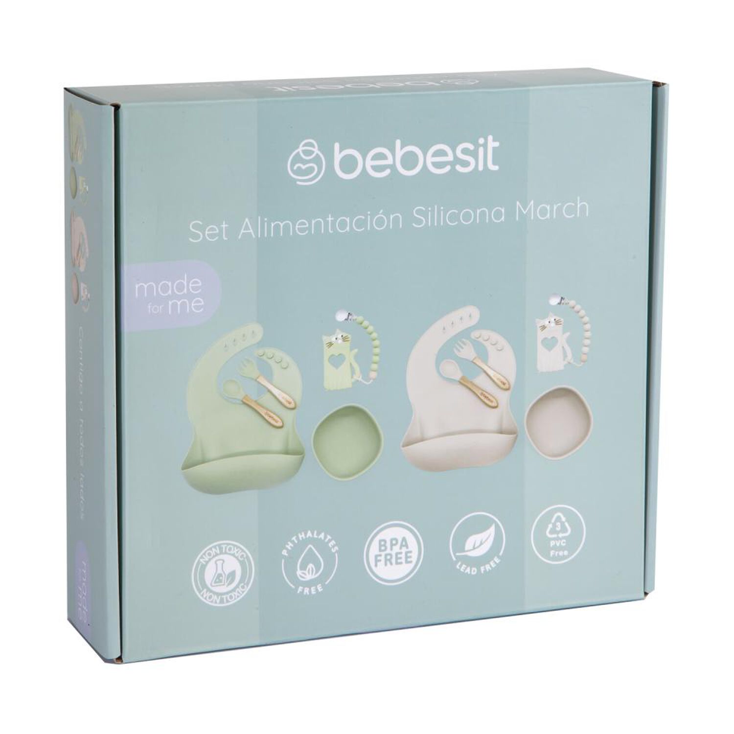 Set Alimentaci&oacute;n Bebesit March Silicona Verde image number 5.0