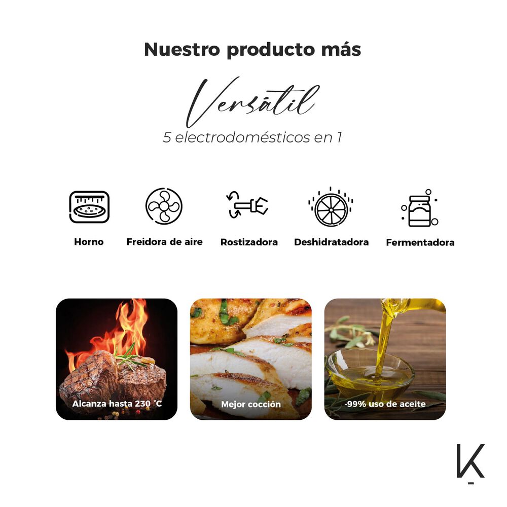 Horno Freidora De Aire Smart Edition 25 Litros Kitchen-it image number 3.0