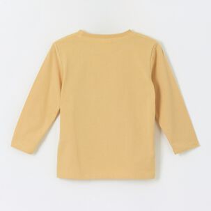 Polera Manga Larga Ni&ntilde;o Jugando Amarillo Friends & Bluey