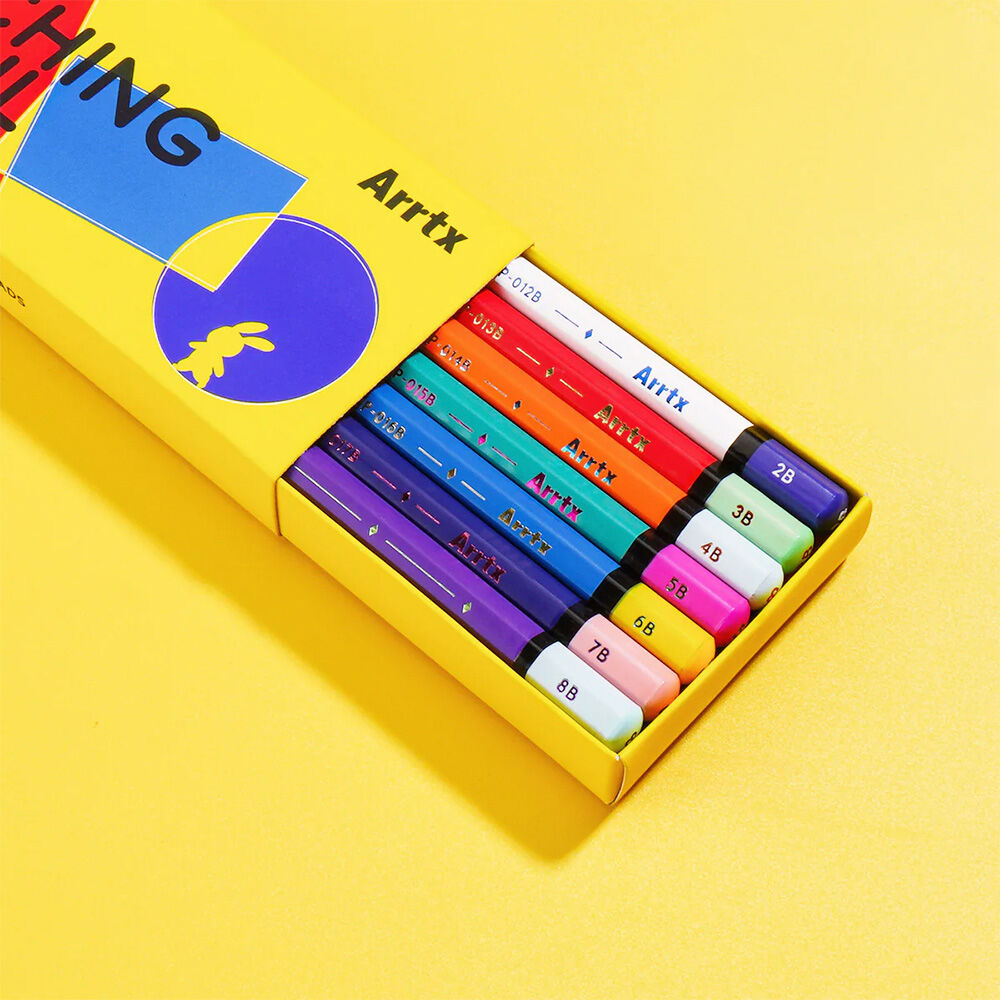 Arrtx 14 Lápices De Dibujo Profesionales Desde 4h Hasta 8b image number 3.0