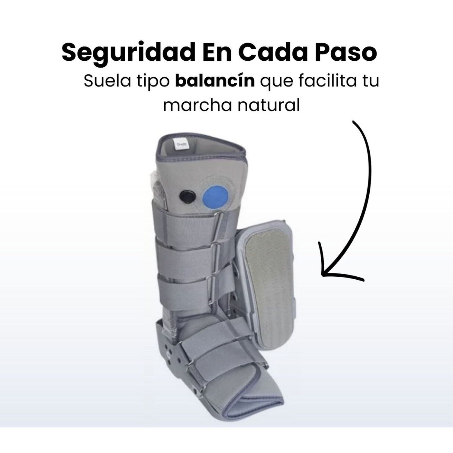Bota Ortop&eacute;dica Larga Cam Walker Alta Para Pie Oneder Talla Xl image number 3.0